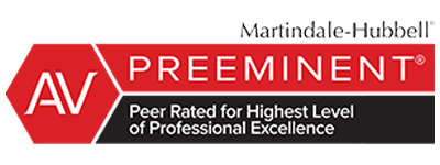 Martindale-Hubbell | Av Preeminent | Peer rated for highest level of professional excellence